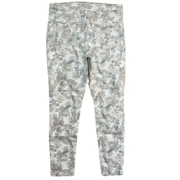 Seven7 High Rise Skinny Tummyless Floral Skinny Jeans Size 12 - Picture 3 of 7